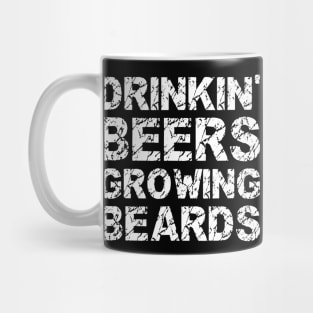 Mens Drinkin Beers Growing Beards Funny Beer Drinking Gift Mug